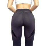 Black Heart Mid Waist Leggings - Back Black Heart Mid Waist Leggings - Back