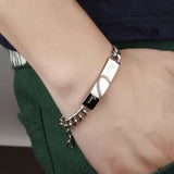Matching Heart Piece Couple Bracelet - Men Photo Matching Heart Piece Couple Bracelet - Men Photo