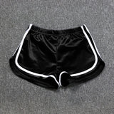 Black Sexy High-Waist Satin Booty Shorts 2
