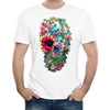 Tropical Floral Skull T-Shirt - Men's T-Shirt